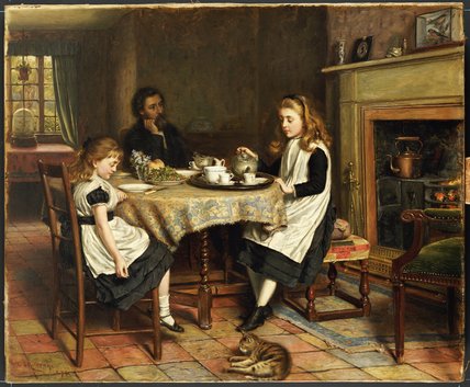 There Is No Fireside — George Goodwin Kilburne
