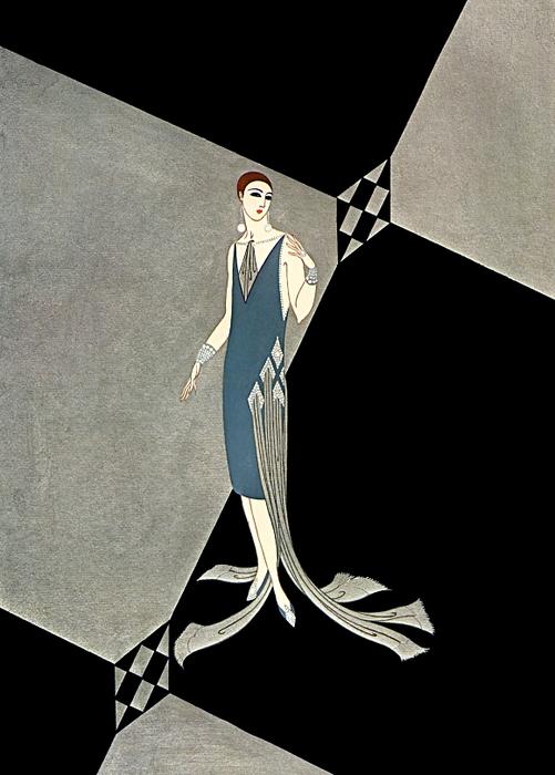 Evening Gown For Manhattan Mary — Erté