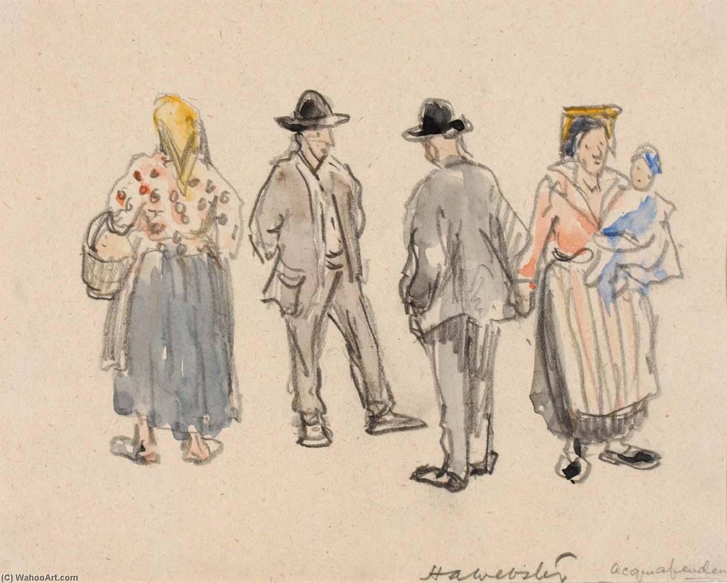 Paesani Alla Fiera — Herman Armour Webster
