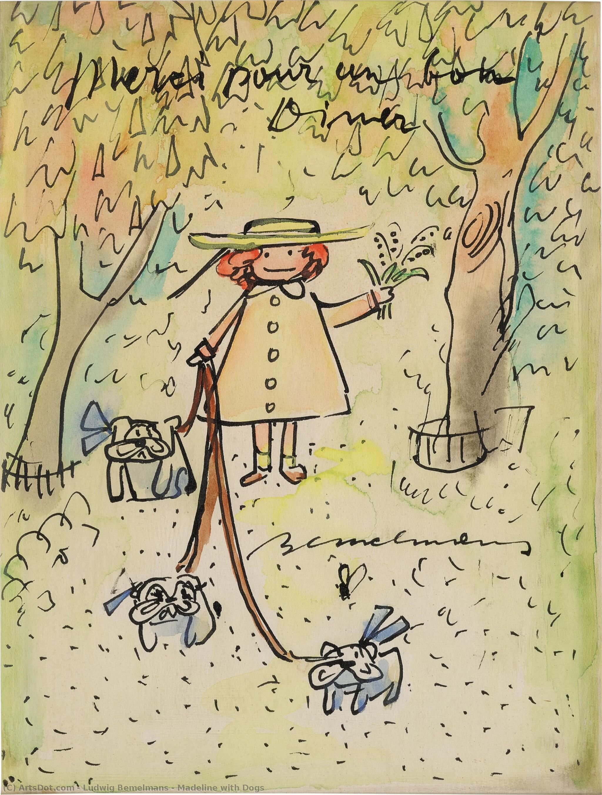 Madeline With Dogs — Ludwig Bemelmans