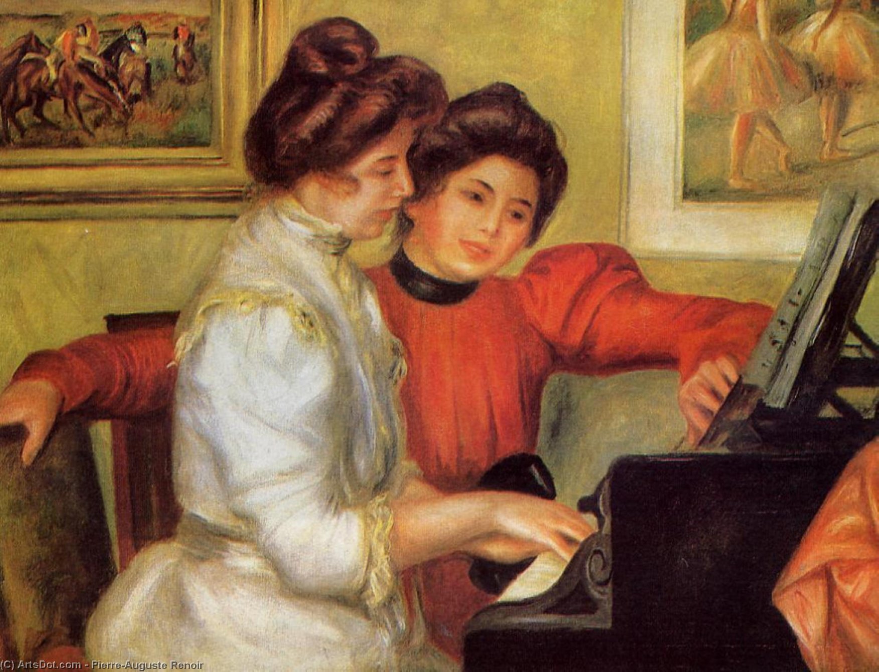 Yvonne Y Christine Lerolle Al Piano — Pierre-auguste Renoir