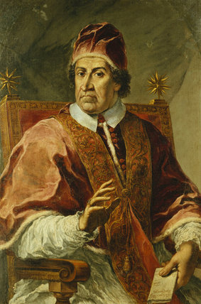 Portrait Of Pope Clement Xi, Seated Half Length, — Pier Leone Ghezzi
