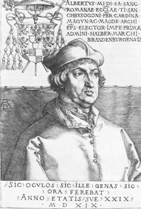 Cardinal Albrecht Of Brandenburg Or, The Small Cardinal — Albrecht Dürer
