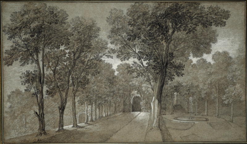 View Of The Park At Arcueil — Jean-baptiste Oudry