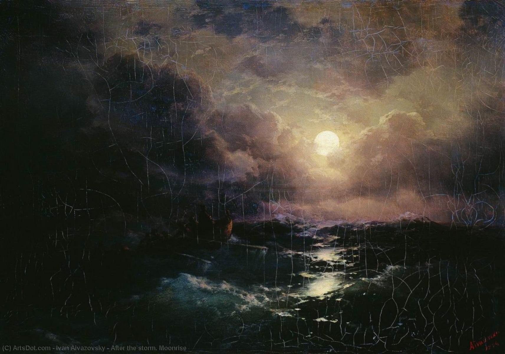 After The Storm. Moonrise — Ivan Konstantinovich Aivazovsky