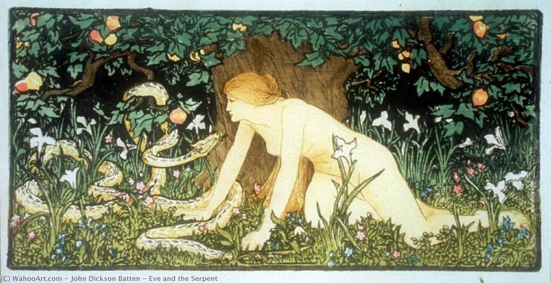 Eve And The Serpent — John Dickson Batten