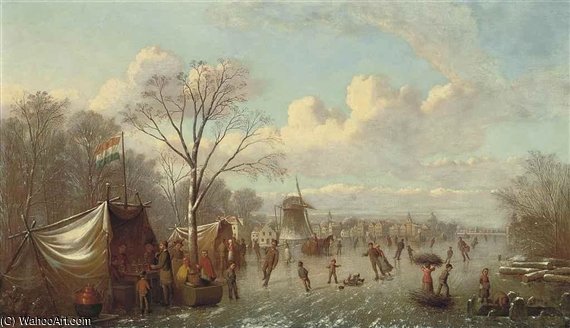 Selling Refreshments On The Ice — Johann Mongles Culverhouse