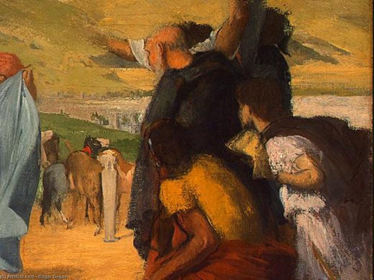 Alexander And Bucephalus, Detalj 4, Ng Wash — Edgar Degas