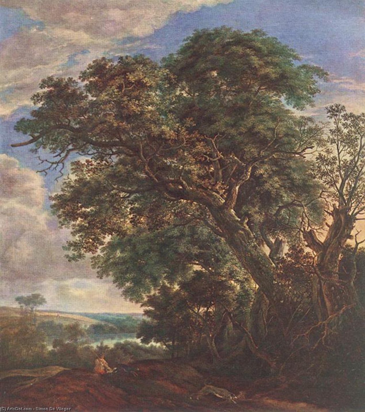 Landscape With River And Trees — Симон Де Влигер