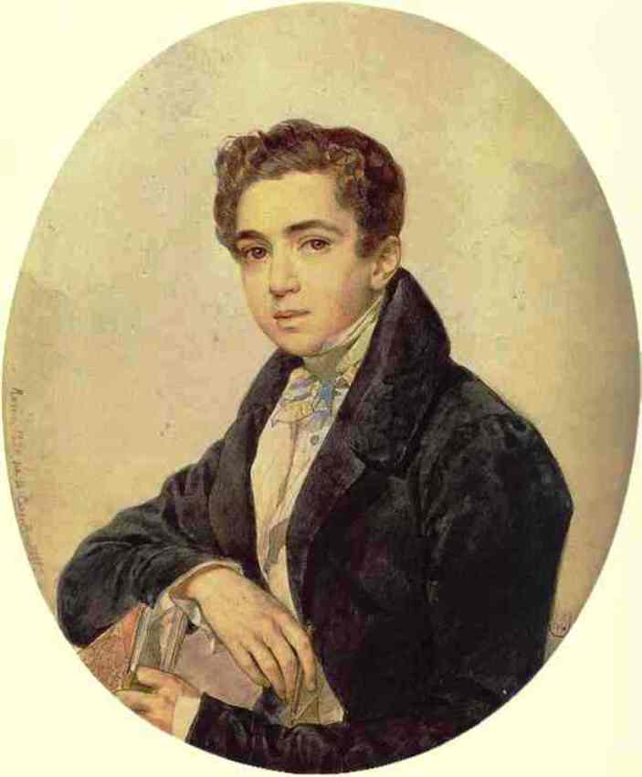 Portrait Of The Artist Prince G. G. Gagarin — Karl Pavlovich Brulloff
