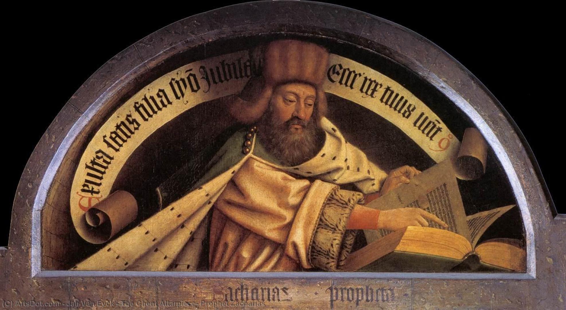 El Profeta Zacarias: El Retablo De Gante — Jan Van Eyck