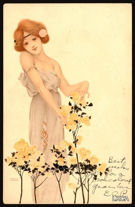 Girls With Flowers At Feet — ラファエル・キルヒナー
