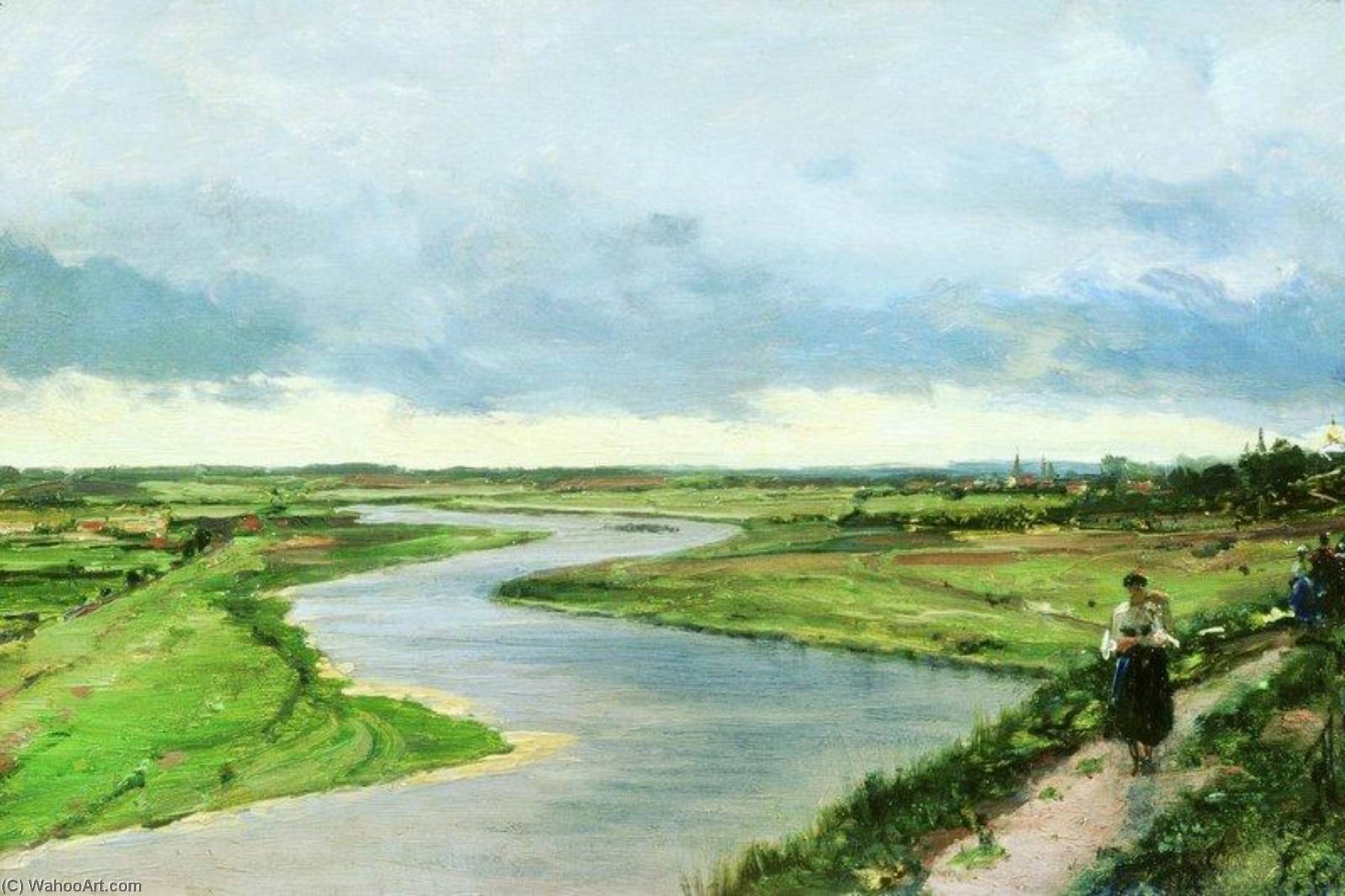 The Moskva River Near Zvenigorod — Alexei Petrovich Bogoliubov
