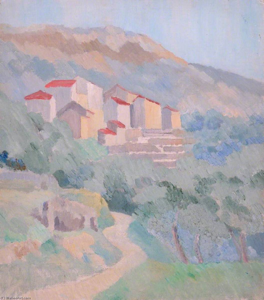 French Town, Cubist — Margaret Sidney Davies