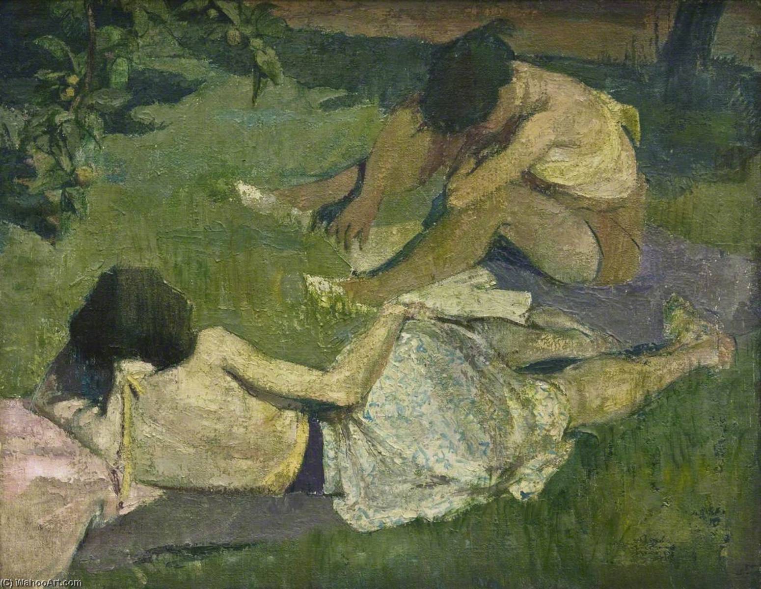 Girls Reading — Thomas Roland Rathmell