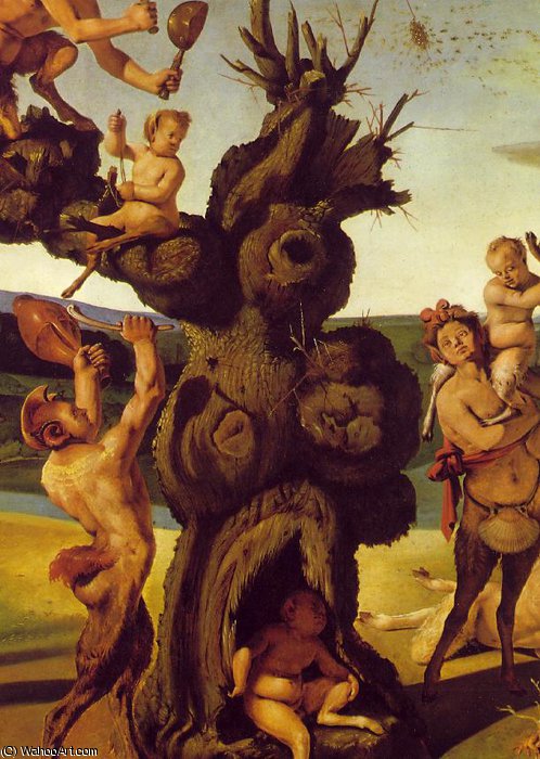 The Discovery Of Honey, Detalj 2, Ca — Piero Di Cosimo (piero Di Lorenzo)