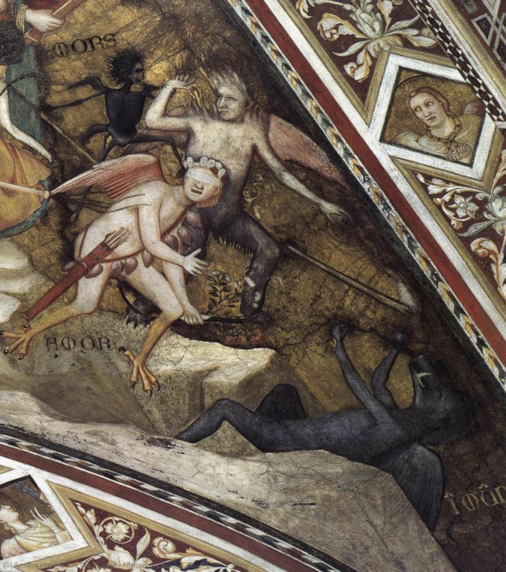 Allegory Of Chastity (detail)2 — Giotto Di Bondone