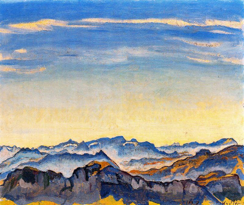 Vaud Alps Seen From The Rochers-de-naye — Ferdinand Hodler