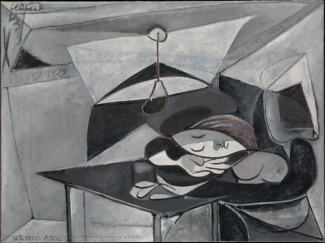 Woman Asleep At A Table — Pablo Picasso