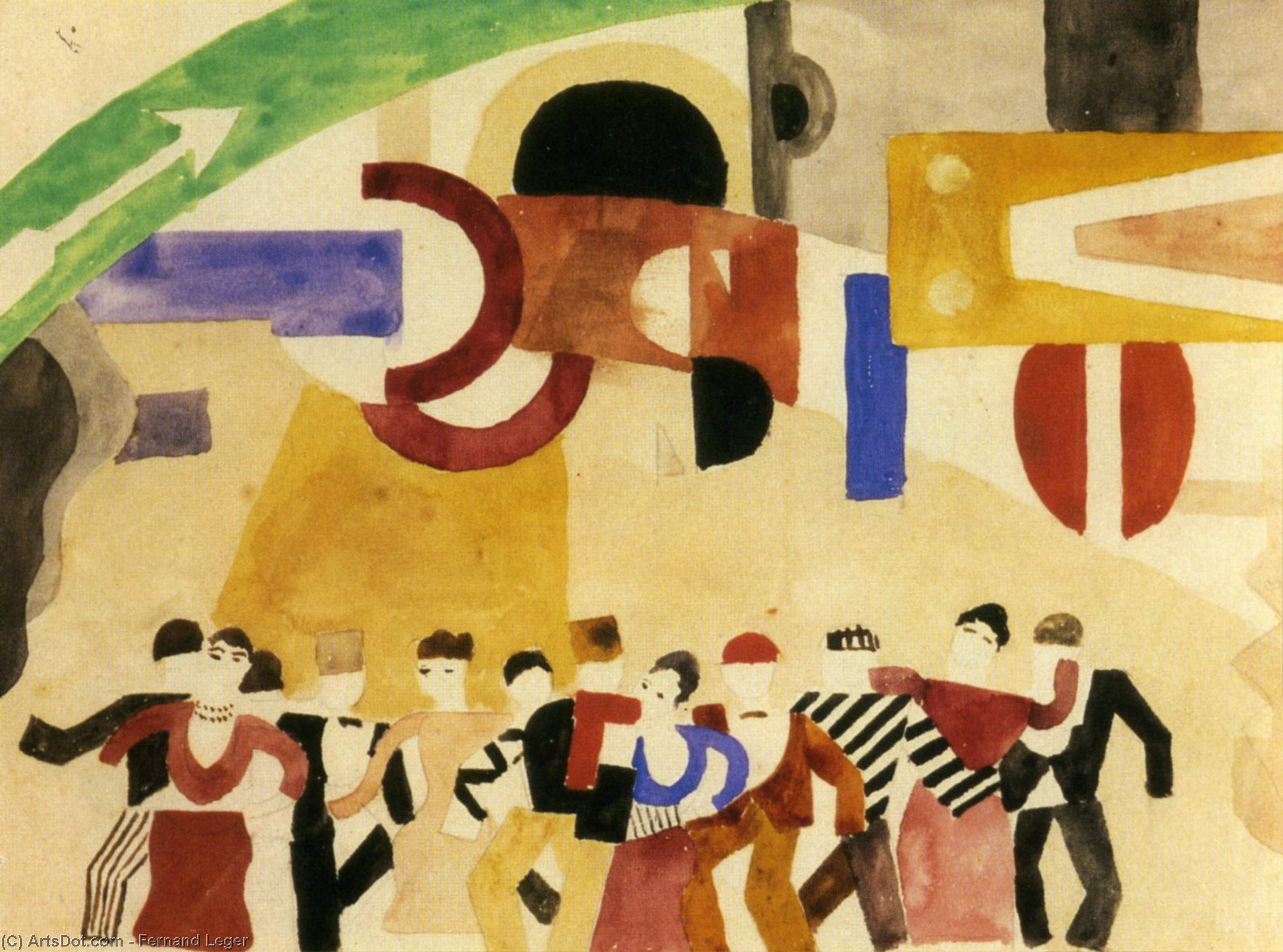 Skating Rink Drawing Of Decoration — Fernand Léger