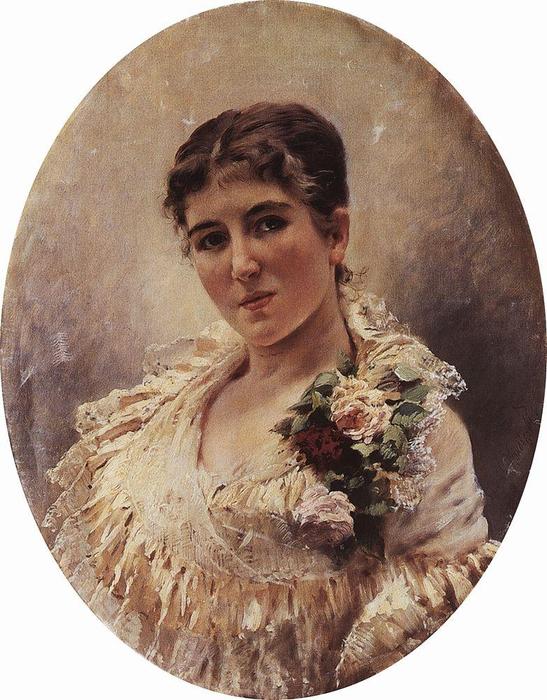Female Portrait — Konstantin Yegorovich Makovsky