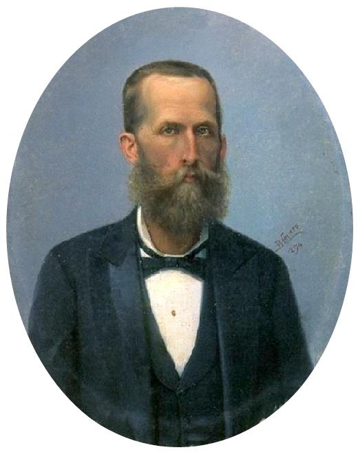 English Portrait Of Francisco Mariano Corrêa De Moraes (male Bust With Oval Frame) Português Retrato De Francisco Mariano Corrêa De Moraes (busto Masculino Com Moldura Oval Pintada) — Benedito Calixto