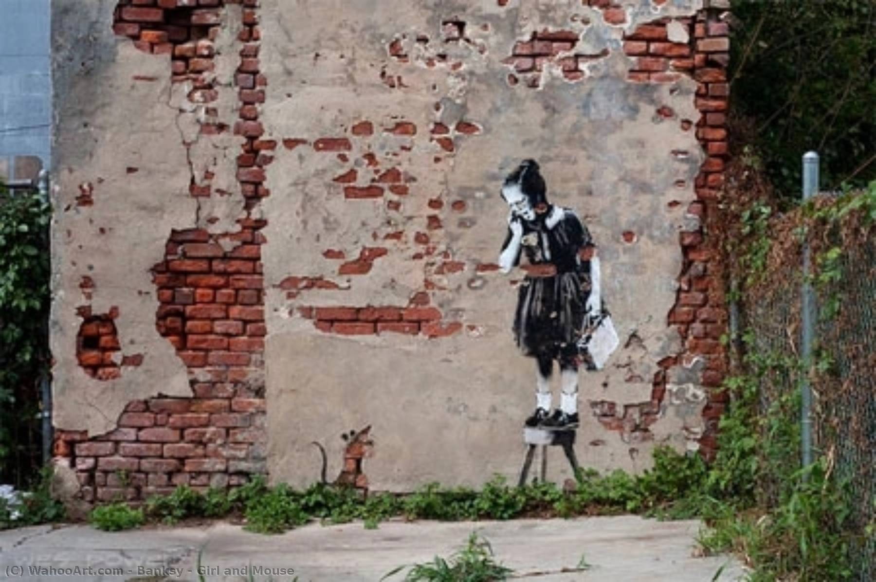 Girl And Mouse — Banksy