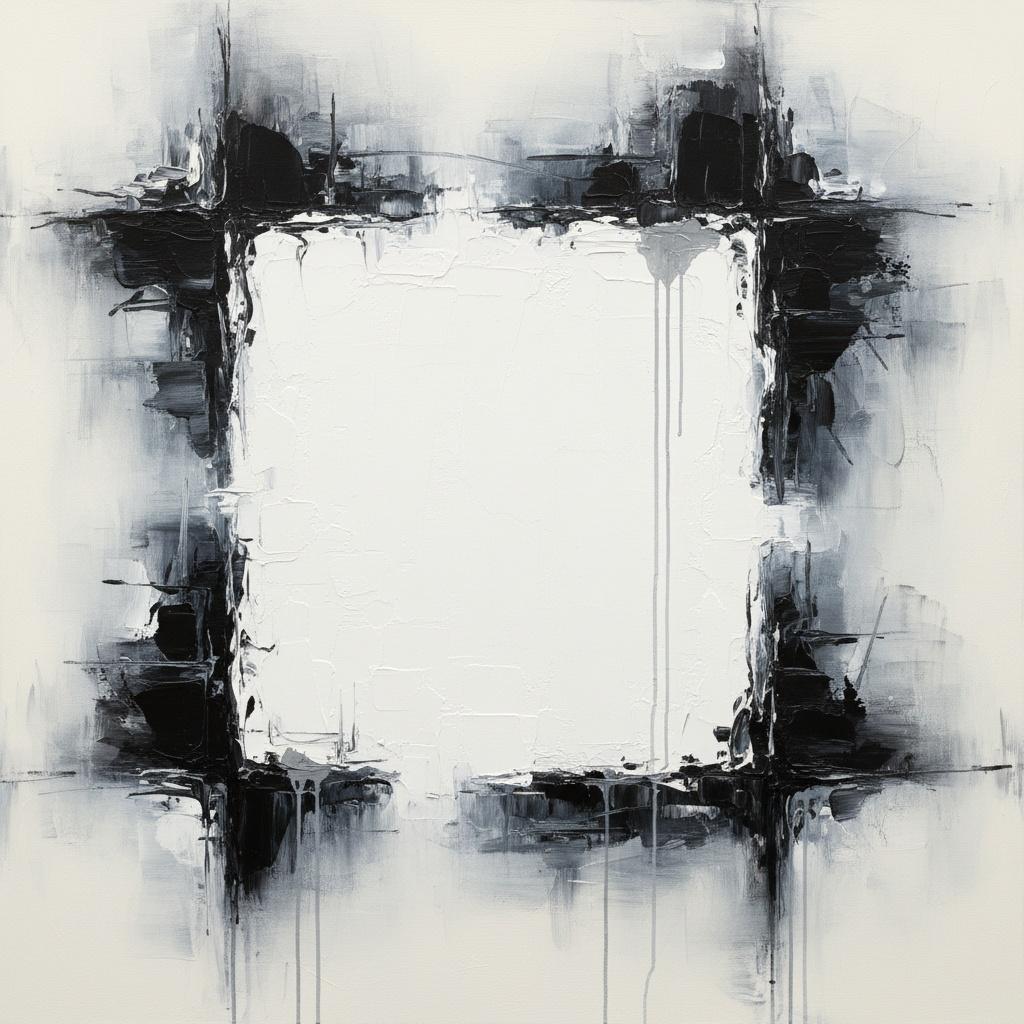 Fragmented Monolith: A Singular Study Of Luminous Void And Obsidian Chaos — Laurent Fabre