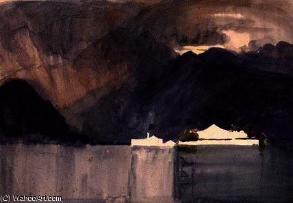 A Swiss Lake — Alfred Edward East