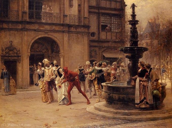 Carnival Procession In The 17th Century — Adrien Moreau
