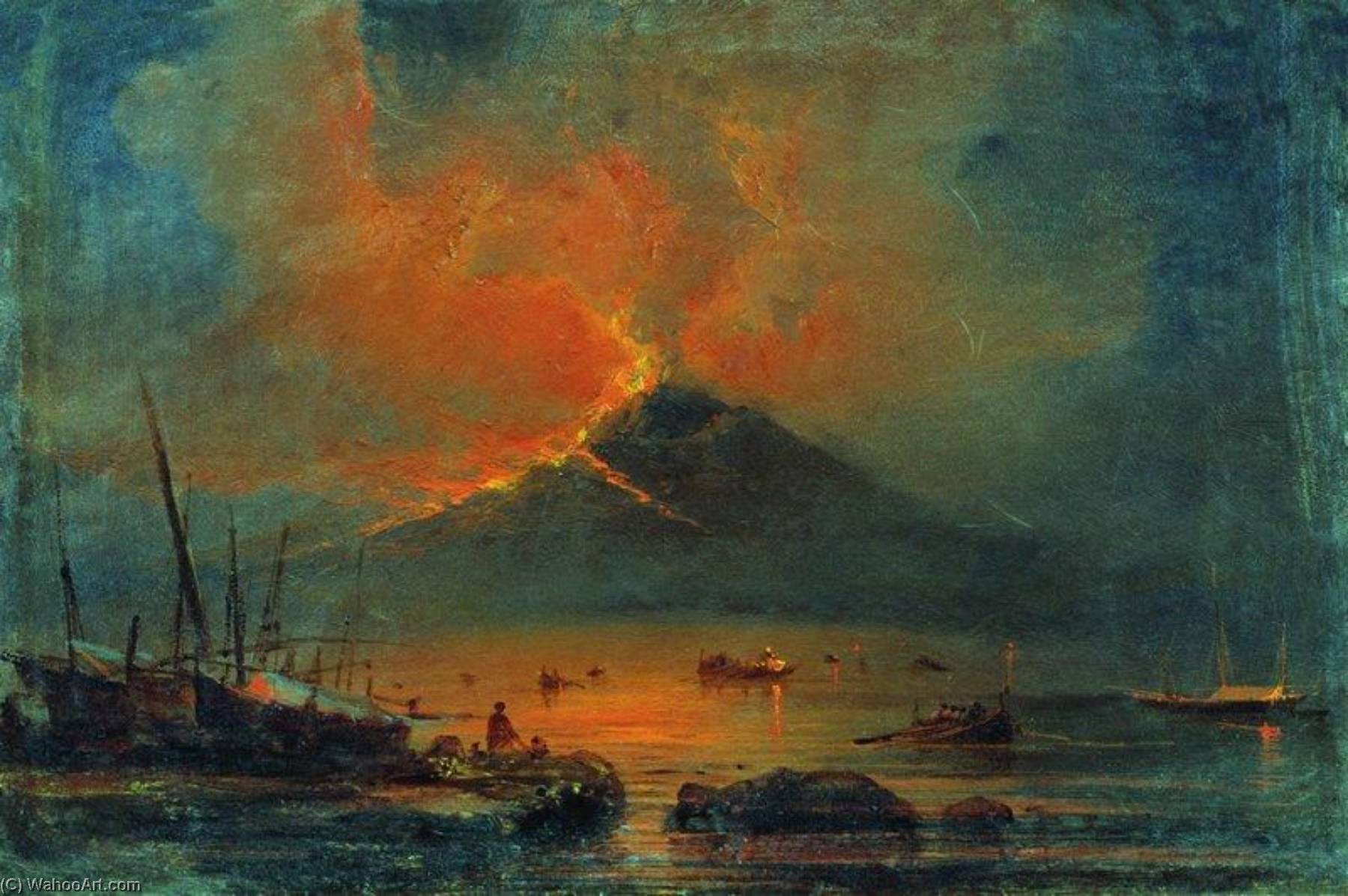 The Eruption Of Vesuvius — Alexei Petrovich Bogoliubov
