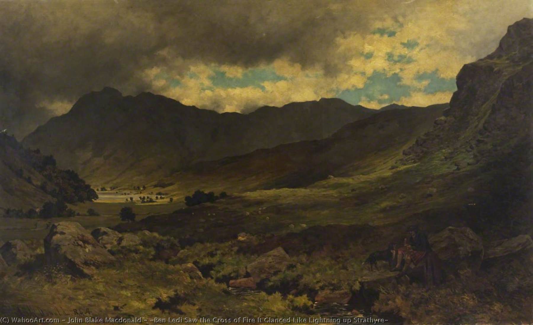 'ben Ledi Saw The Cross Of Fire It Glanced Like Lightning Up Strathyre' — John Blake Macdonald