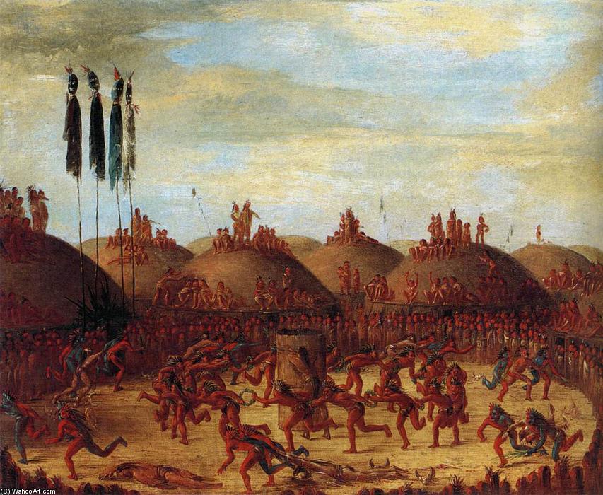 The Last Race, Mandan O-kee-pa Ceremony — Džordž Katlin