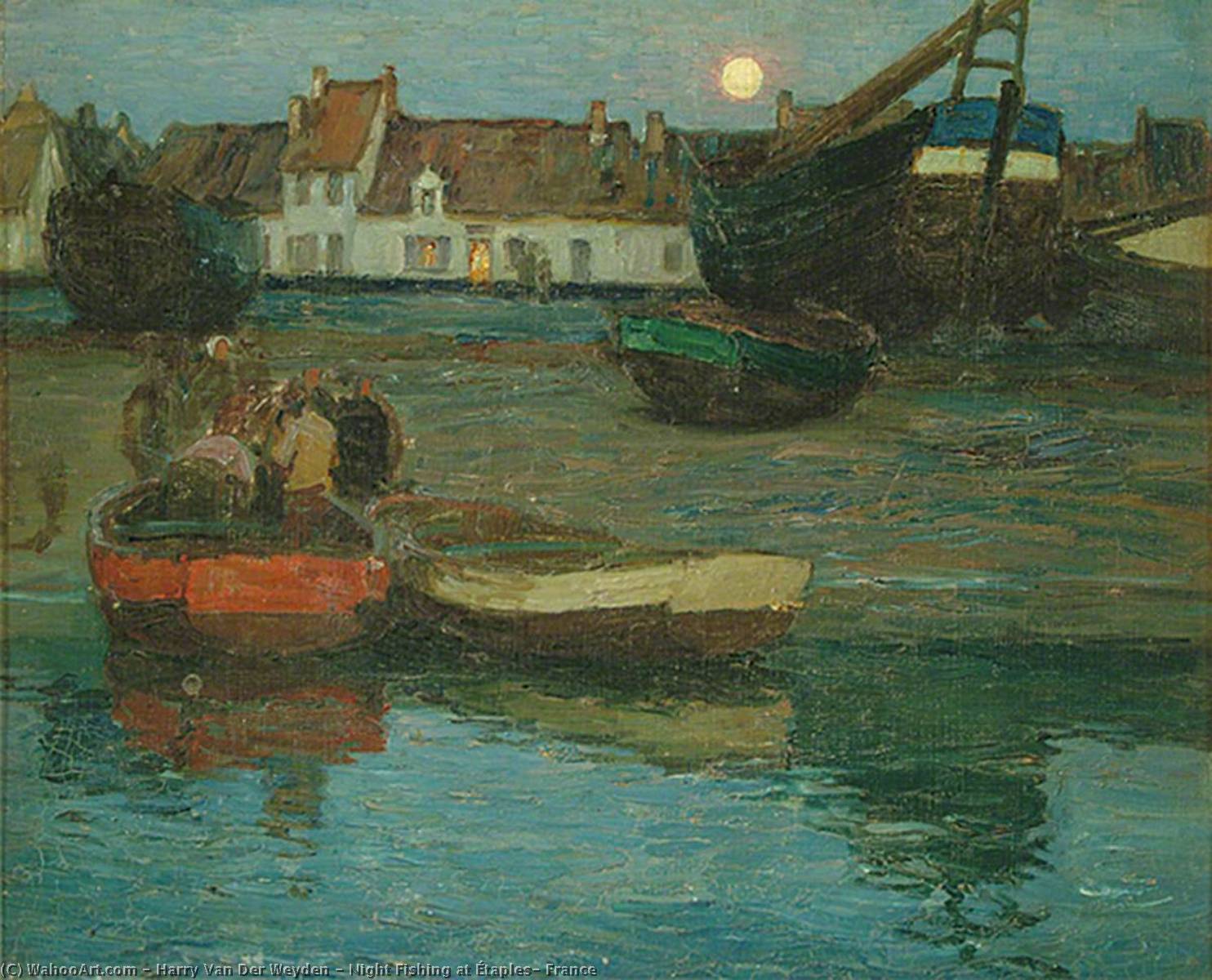 Night Fishing At Étaples, France — Harry Van Der Weyden