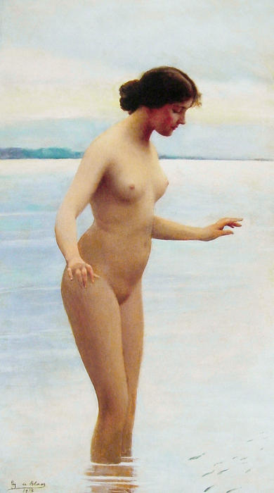 In The Water — Eugen Von Blaas