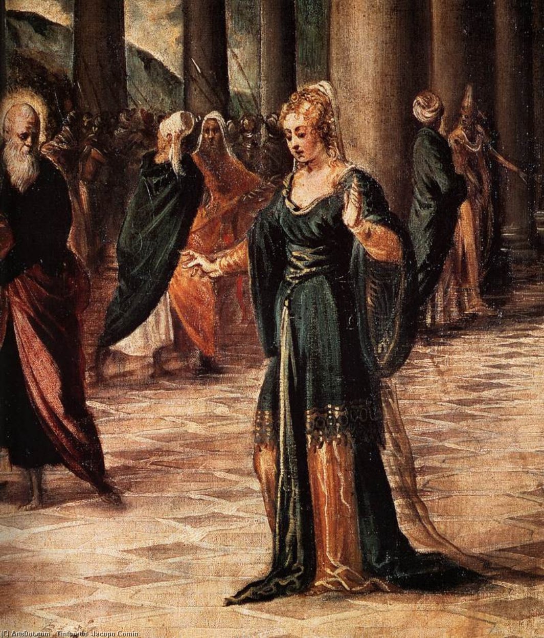 Christus Und Die Ehebrecherin (detail) — Tintoretto (jacopo Comin)