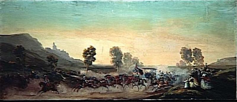 Cortege De La Famille Royale Et De La Reine Victoria Sur La Route Du Treport.octobre 1843 — Fort Jean Antoine Siméon