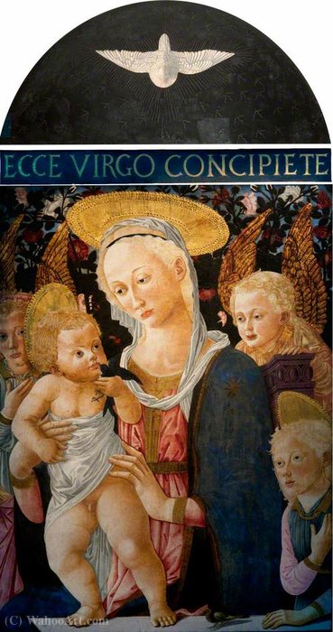 Virgin And Child With Angels — Francesco Di Stefano Pesellino