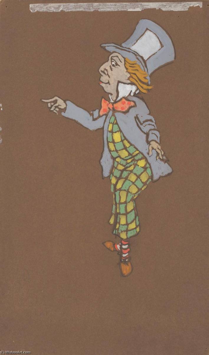 Mad Hatter (costume Design For Alice In Wonderland, 1915) — William Penhallow Henderson