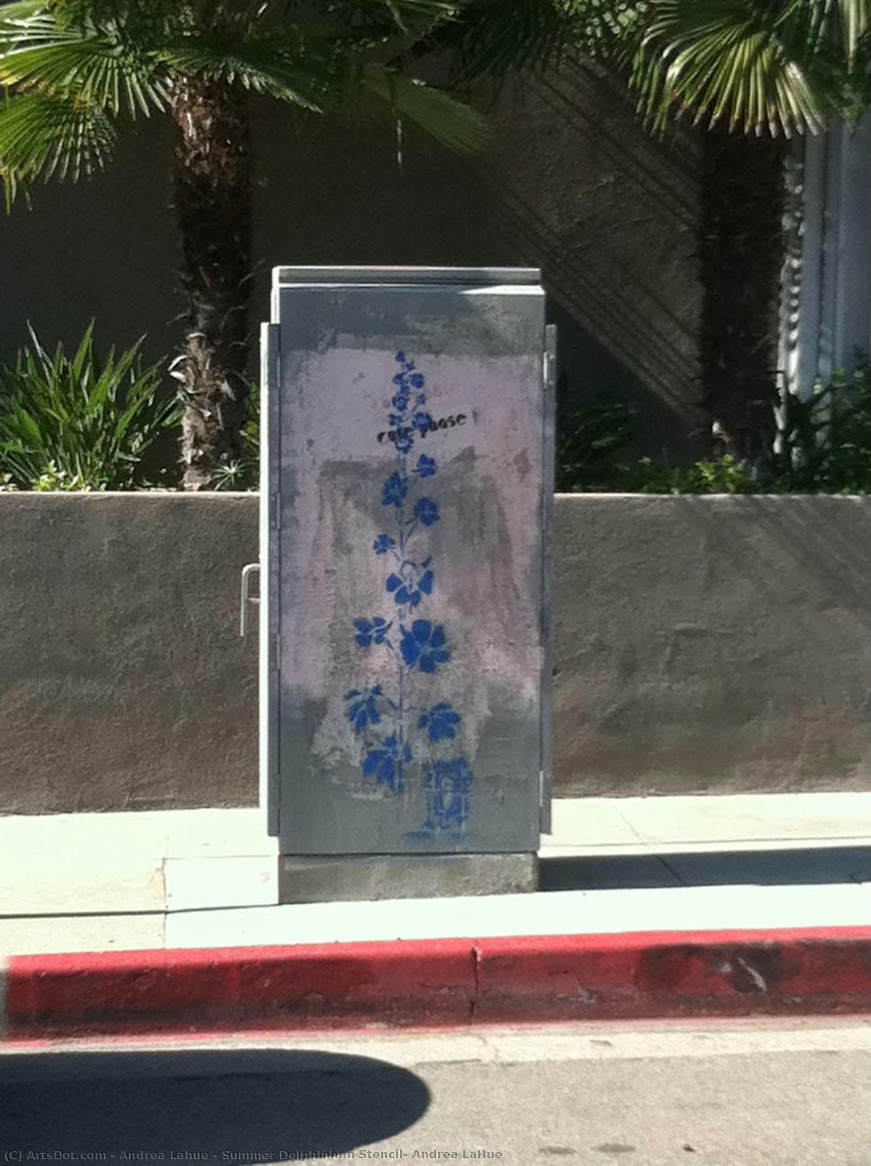 Summer Delphinium Stencil, Andrea Lahue — Andrea Lahue