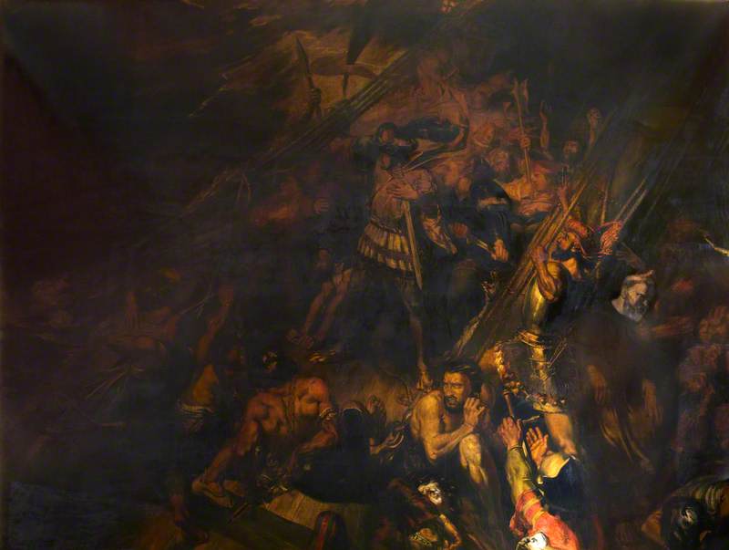 Vasco Da Gama Encountering The Spirit Of The Storm — David Scott