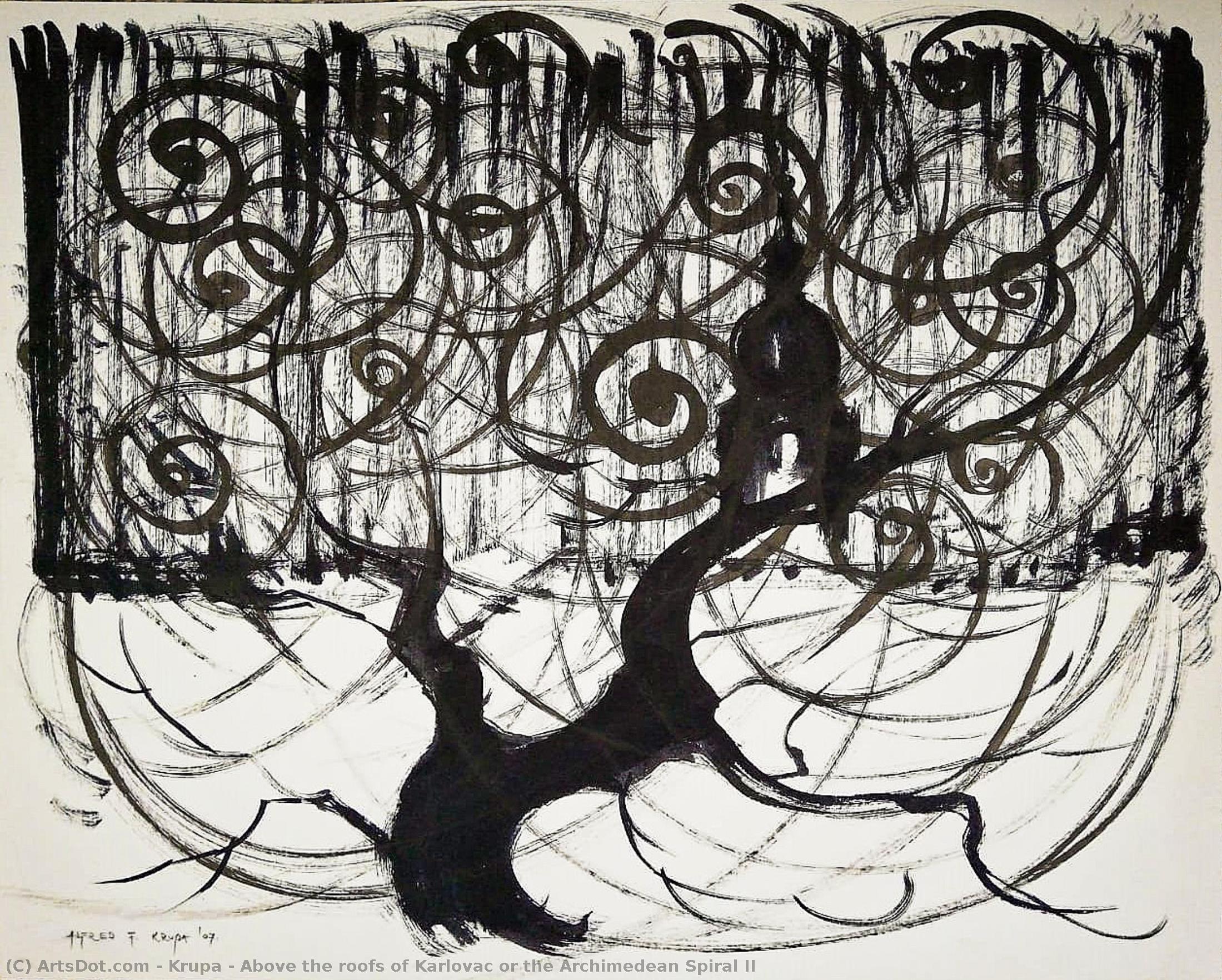 Above The Roofs Of Karlovac Or The Archimedean Spiral Ii — Krupa