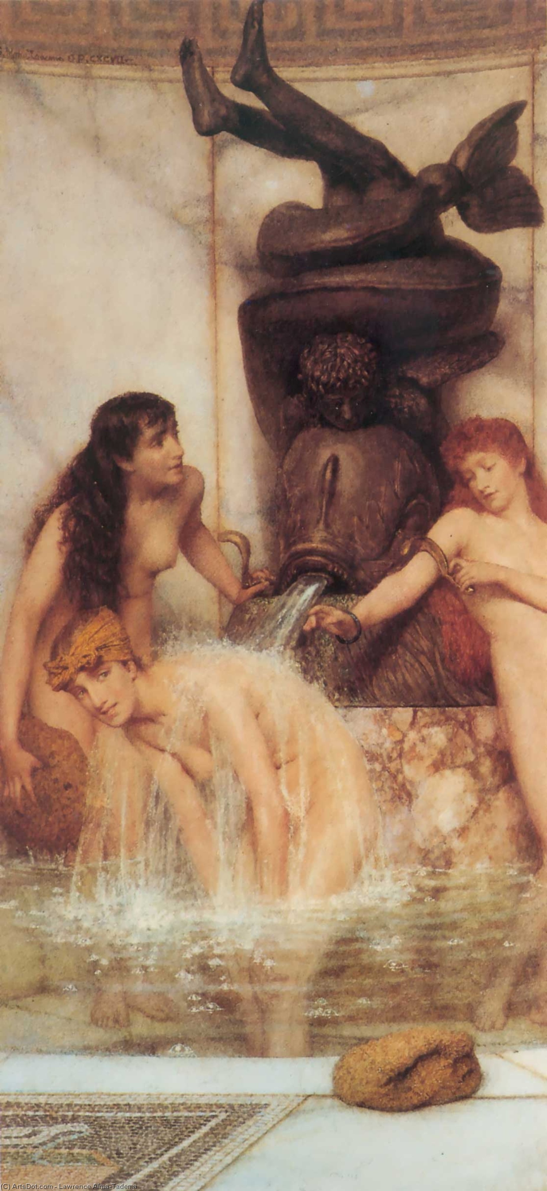 Strigils And Sponges — Lourens Alma Tadema