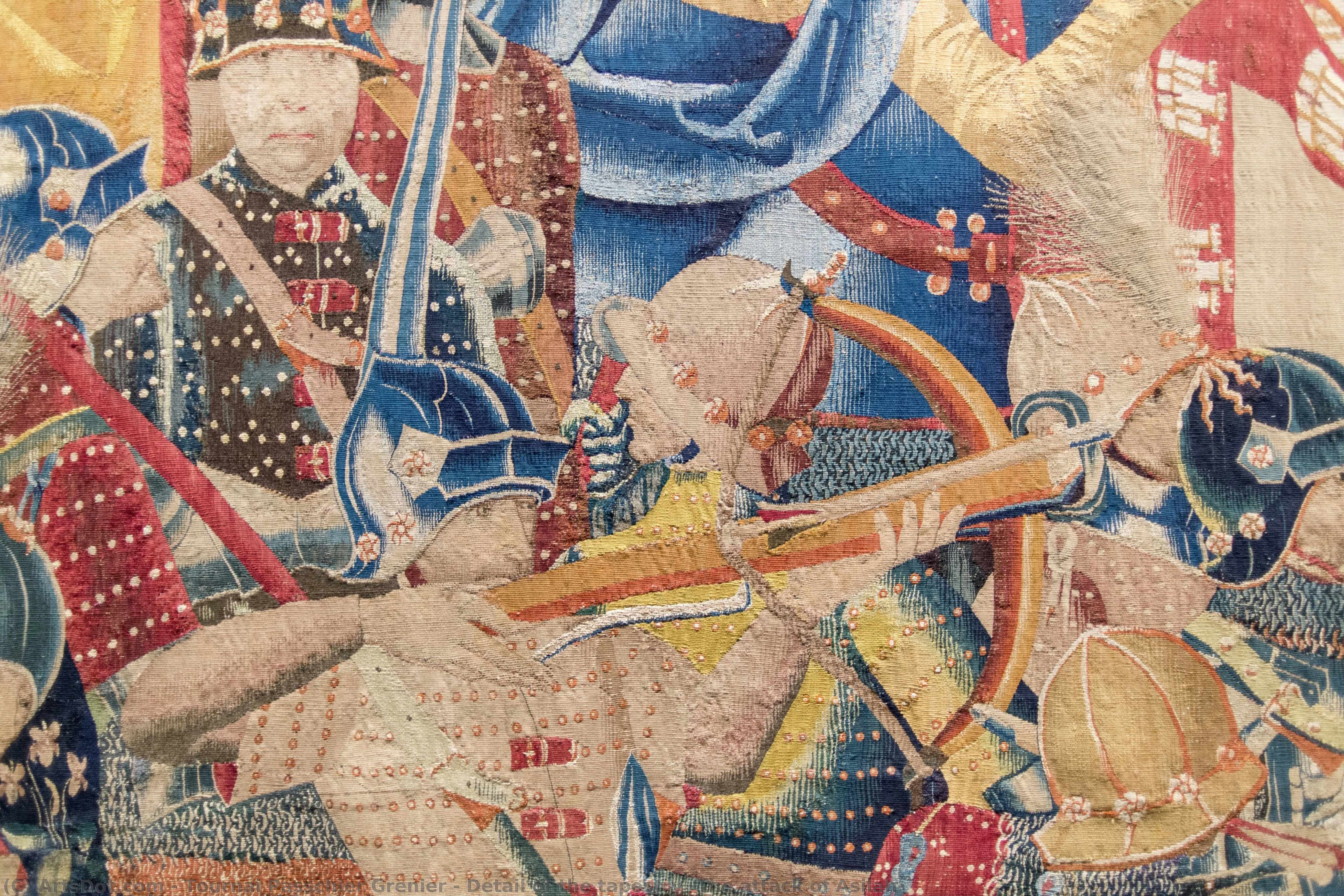 Detail Of The Tapestry “the Attack Of Asilah” — Pasquier Grenier