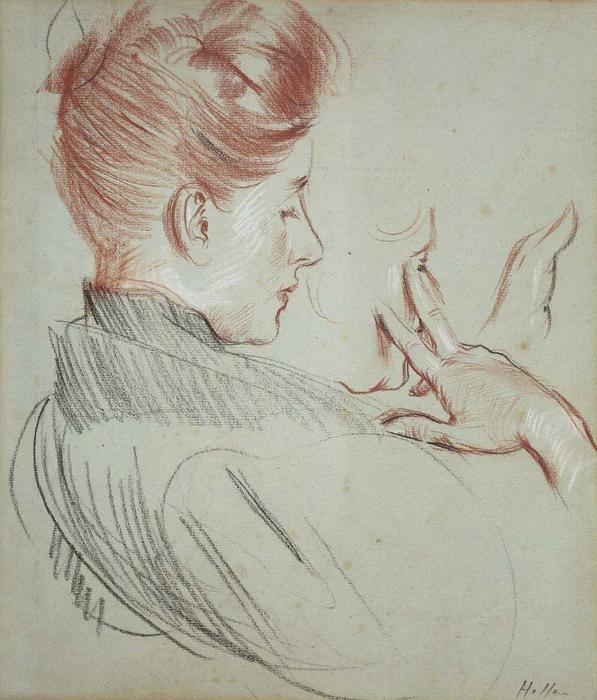 Head Of A Young Woman — Paul César Helleu