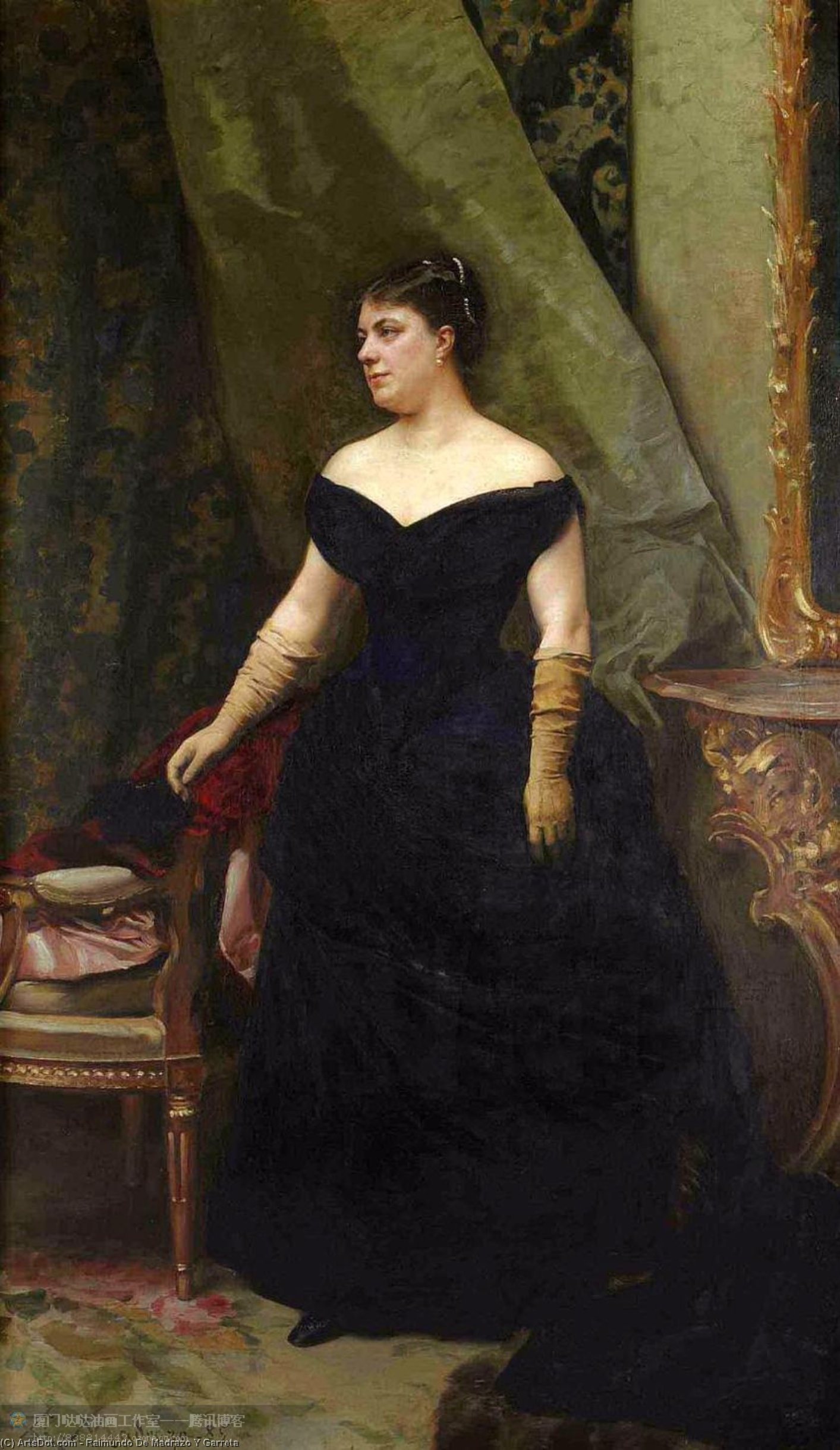 Portrait Of Madame Isaac Hirsch Kann, Née Koenigswarter — Raimundo De Madrazo Y Garreta