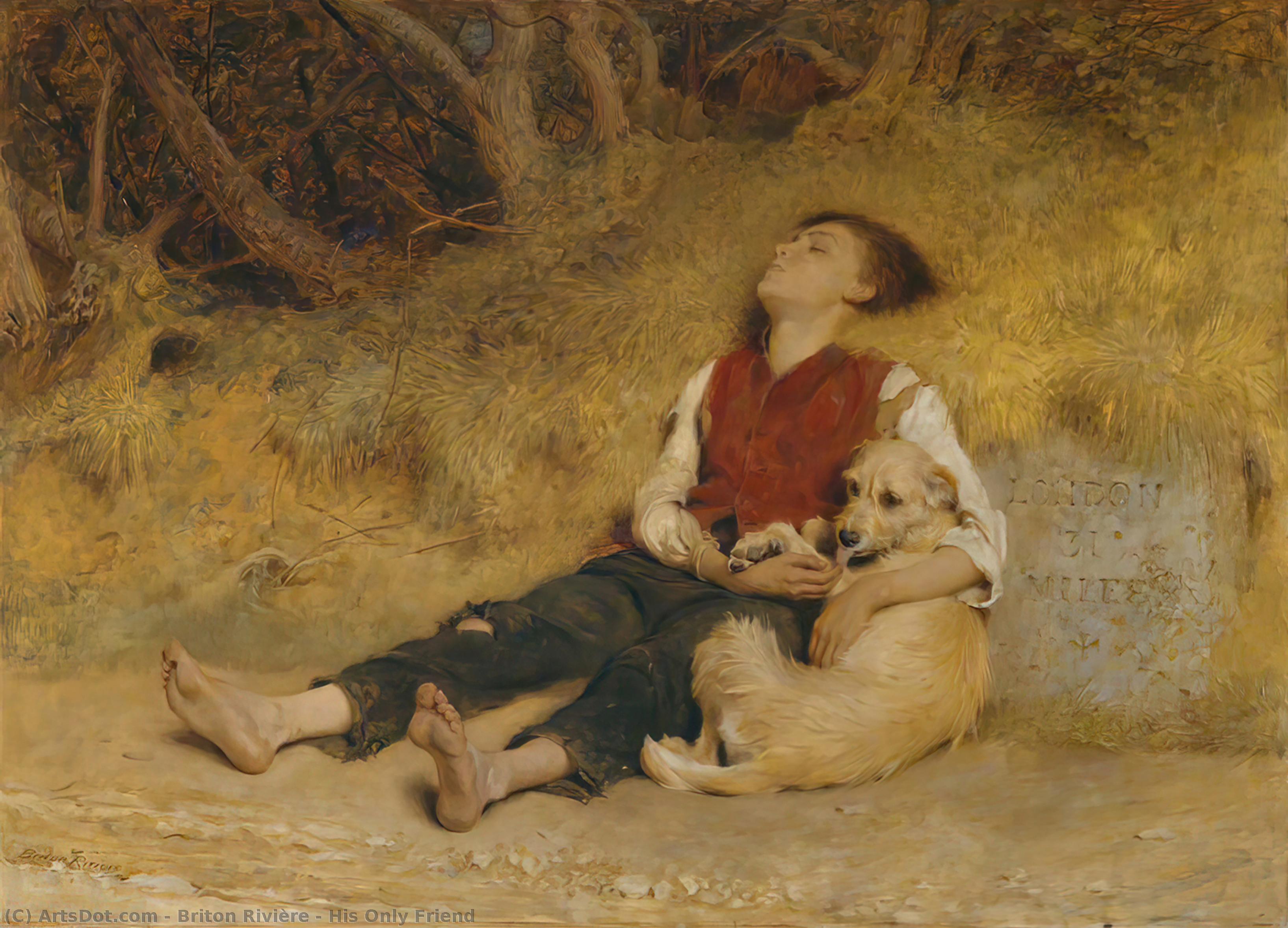 His Only Friend — Briton Rivière