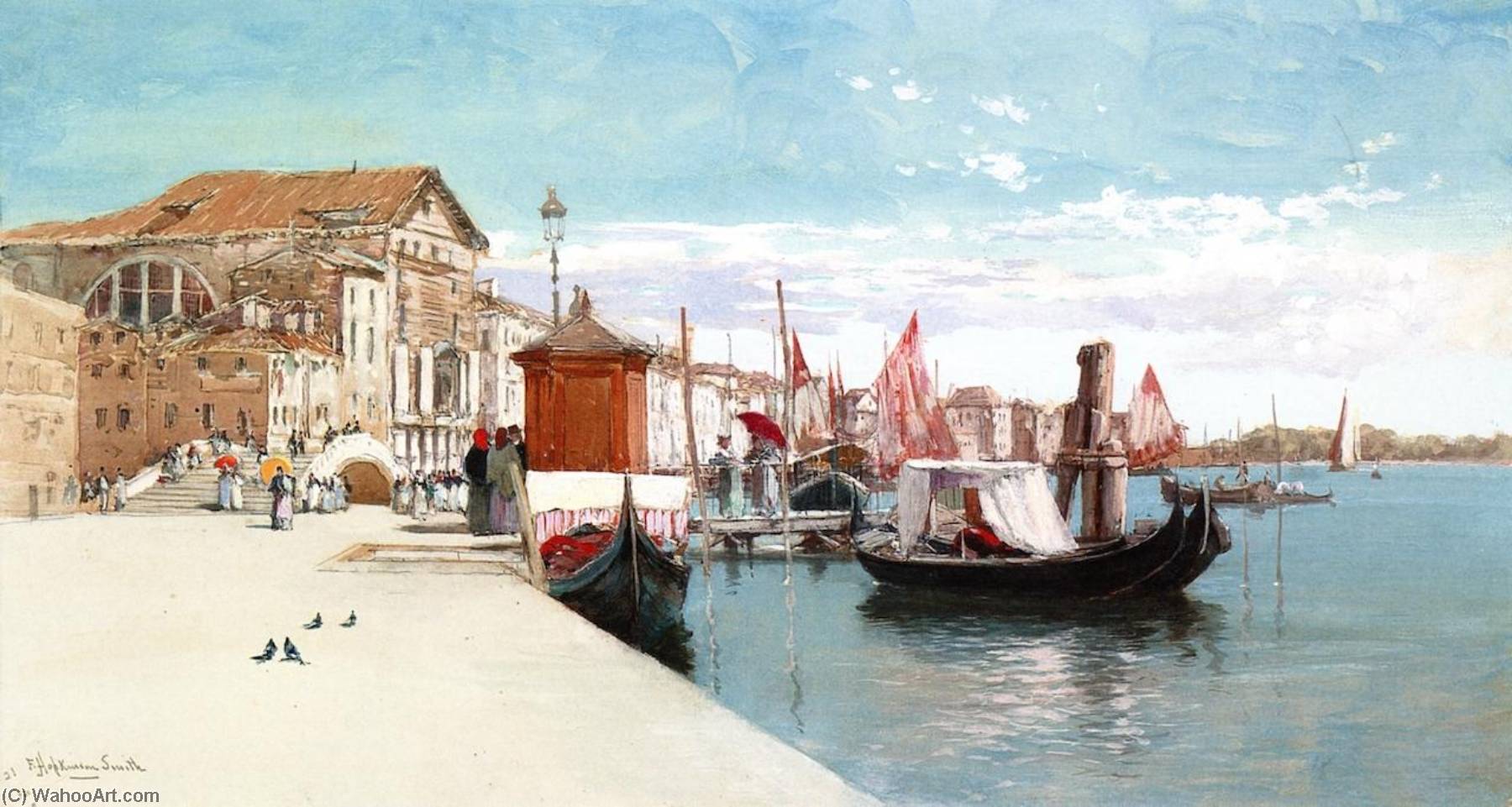 Morning Along The Canal — Francis Hopkinson Smith