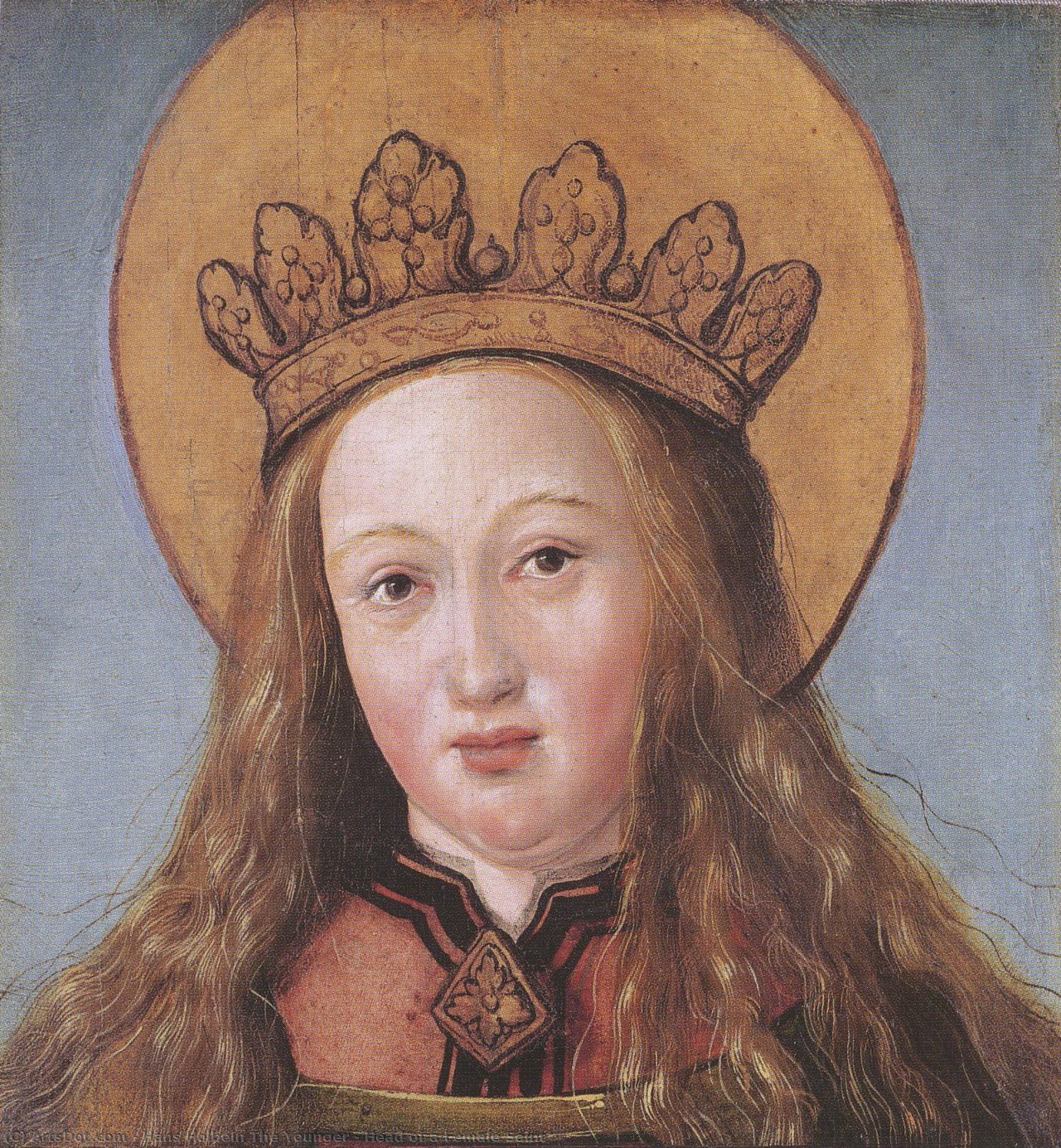 Head Of A Female Saint — Hans Holbein Der Jüngere