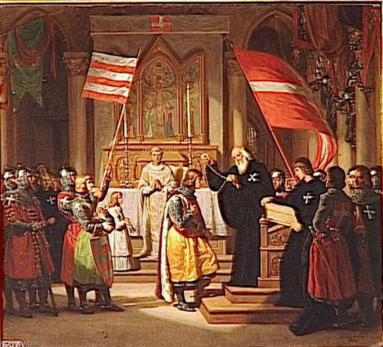 Andre De Hongrie Se Fait Associer A L'ordre Saint Jean De Jerusalem.1218 — Gillot Saint Evre
